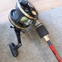 【KSD/A/Io/74】DIALIGHT GAME Type2・195M 30-80号ディアライトゲーム Promarine製 ルアーロッド 汚れあり リール Abu Garcia ambassadeur４６００ci ユーズド■引取り限定の画像