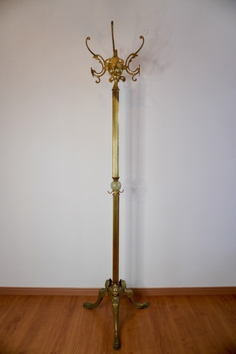 イタリア ヴィンテージ 真鍮 大理石製 コートハンガー