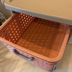 バスケットラック3型キャスター付 3段の画像