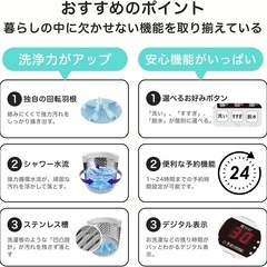【配達可】ハイセンス 洗濯機 HW-K55E 2024年製の画像