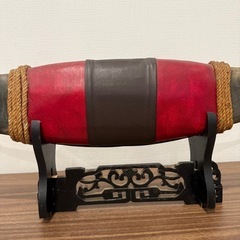 水牛の角　龍の手彫り　置物　横幅約103cmの画像