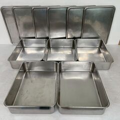 深型組バット ステンレス製 18-8 セット まとめ まとめ売り 厨房 厨房機器 店舗用品  調理器具 キッチン用品 業務用 ① A0144の画像