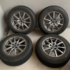 美品 4本セットアルミホイル スタッドレス プリウス用195/6...