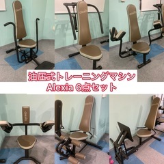 【状態良好】油圧式トレーニングマシン Alexia ６点セット！