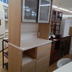 ★リユースのサカイつくば店★TK6139 ニトリ 食器棚 ナチュ...