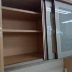 ★リユースのサカイつくば店★TK6139 ニトリ 食器棚 ナチュラル H197×D50×W100 クリーニング済みの画像