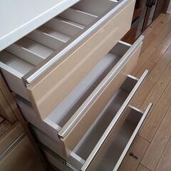 ★リユースのサカイつくば店★TK6139 ニトリ 食器棚 ナチュラル H197×D50×W100 クリーニング済みの画像