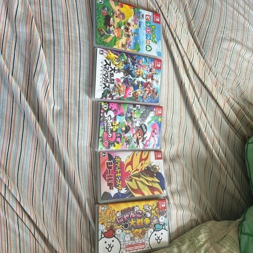 大乱闘スマッシュブラザーズ 、にゃんこ大戦争、ポケットモンスター、スプラトゥーン2、あつまれどうぶつの森