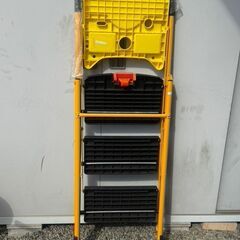 ◆お引取り限定 ◆タック 継ぎ式トレイ付脚立３段 USED美品の画像