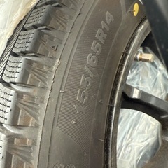 スタッドレスタイヤホイールセット 2024年製 155/65R14 75Q ブリヂストン ブリザック VRX3の画像