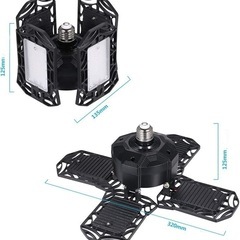 ガレージライト 作業灯 80W 6500K 天井照明 角度調節 昼白色 2個の画像