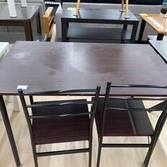★ジモティ割引あり★【リユースのサカイ野々市店】ダイニングセット2人用 110(幅)×70(奥行き)×76(高さ) ※クリーニング済みの画像