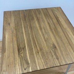 ノーチェ　NOCE ブルーグレーカラーのスチール　80㎝ダイニングテーブルの画像