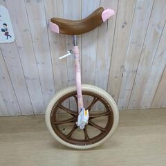 一輪車 18インチ FUTURE 可愛いピンク＆ブラウン キズあり 【こちらは店舗です。浜村鹿野温泉ICから3分 買取本舗 宮本リサイクル 営業時間9～19時 定休日水曜のみ←連絡できませんm(_ _)m】の画像