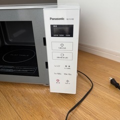 旭川【美品】使用感少 パナソニック Panasonic 単機能レンジ フラットタイプ ホワイト NE-FL1C-Wの画像