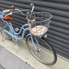 26インチ　オートライト自転車の画像