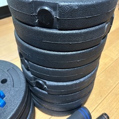 可変式 ダンベル ウェイト計39kg バーベル 筋トレの画像