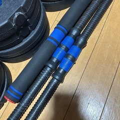 可変式 ダンベル ウェイト計39kg バーベル 筋トレの画像
