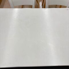 ★ジモティ割引あり★【リユースのサカイ野々市店】ダイニングセット 4人用 ホワイト イス×2 ベンチ×1 115(幅)×75(奥行き)×72(高さ) ※クリーニング済みの画像