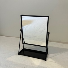 角度調整可能　トレイ付きミラーの画像