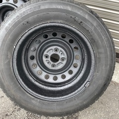 🟣軽自動車のツライチ用にも！トヨタBb純正 鉄チン 6J＋39 4H 100 の画像