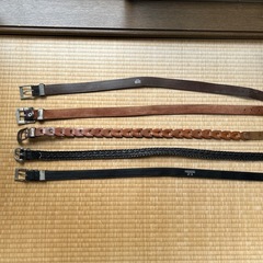 本革ベルト5本まとめ売り　タケオキクチ　カルバンクラインの画像