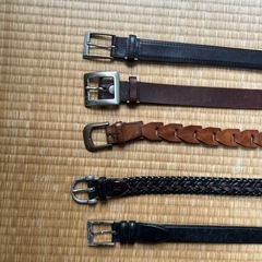 本革ベルト5本まとめ売り　タケオキクチ　カルバンクラインの画像