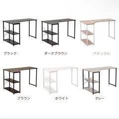 L字パソコンデスク ホワイトの画像
