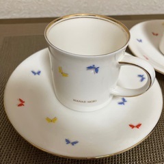 HANAE MORI ペアカップ＆ソーサーの画像