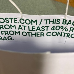美品　LACOSTE ラコステ　紙袋　白の画像