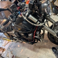 xjr400 4HM 極太倒立フォークフルカスタム！　デジタルメーター　後日ちゃんと写真撮ります🙇‍♂️の画像
