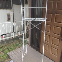 【18日迄】洗濯機ラック 収納ラック 伸縮式 省スペース ホワイト ニトリ②の画像