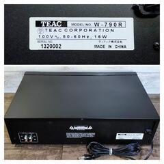 【動作良好】TEAC ダブルカセットデッキ W-790Rの画像