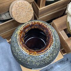 陶器の壺　箱付きの画像