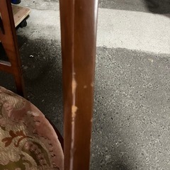 W2508-301 アンティーク調 ダイニングチェア キズ汚れ有り③の画像