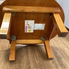 折り畳み丸テーブル【町田市再生家具】　251399の画像