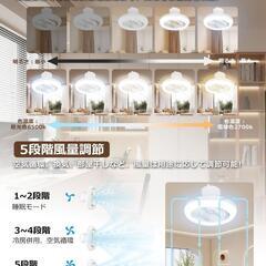 シーリングファンライト LED 扇風機 サーキュレーターの画像