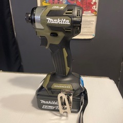 未使用品！ makita 18V 6.0Ah インパクトドライバー フルセット TD173DRGXO オリーブ Olive  【バッテリー2個 充電器 ケース 取説】の画像