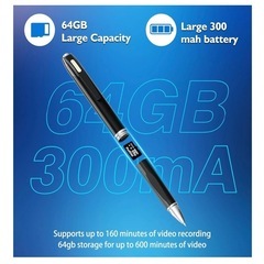 64GB超小型ペン型カメラの画像