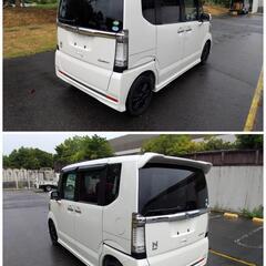 平成 24 年式 ／ ホンダ ／ NーBOX カスタム ／ G Lパッケージ ／ 無事故 ／ 禁煙車 ／ 純正 エアロパーツ／アルミホイール／ 左パワースライドドア ／ スマートキー 2本あり ／ 純正ナビ ／ フルセグテレビ／ ＥＴＣ／ 最高級 スパークプラグ／ ワコーズ エンジンオイル など 交換／ 車内 清掃済み／ 車検 09/01の画像