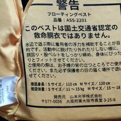 ASSOAフローティングベストの画像