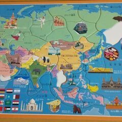 世界地図パズルの画像