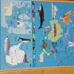 世界地図パズルの画像