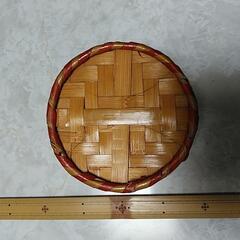 竹製の小物入れ　鉢カバーにも・・・の画像