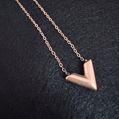 *《低アレルギー》*ステンレス＊Vネックレスの画像