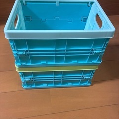すみっこぐらし、コンパクト折りたたみコンテナ２個セットの画像