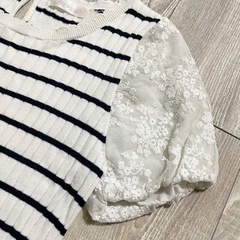 Feroux フェルゥ 半袖ニットトップス Mの画像