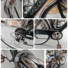 J327 ★多少サビキズ使用感有り★軽快自転車★GEO CROSS★6段★LEDオート★27インチの画像