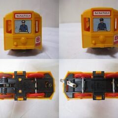 G∝1 プラレール ちんちんでんしゃ 8 旧動力 トミー 日本製 前スイッチ TOMY JAPAN 検：チンチン電車 路面電車 当時物 鉄道 絶版品 レトロの画像