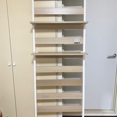 アイリスオーヤマ 突っ張りラック 棚付き